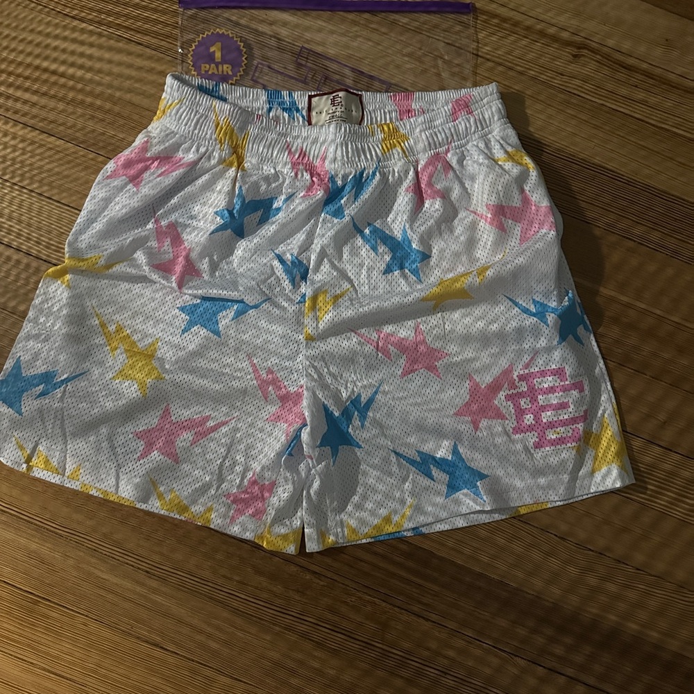 Eric Emanuel x BAPE EE Basic Short White/Yellow/Blue/Pink | Brand new,Never Worn
